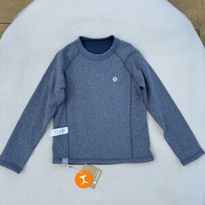 NWT Moodytiger Kids Tennis Reversible Long Sleeve Top Size 7 130 Dark Denim